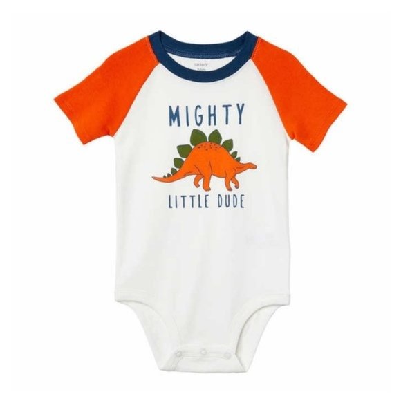 NWT Carter's Kids Mighty Little Dude Dinosaur Bodysuit / Onesie - 18 months - Picture 1 of 3